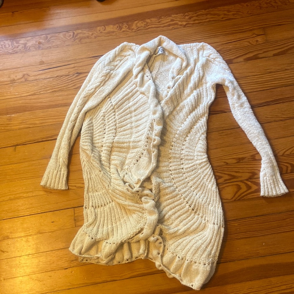 Anthropologie Rosie neira cardigan sweater ivory small